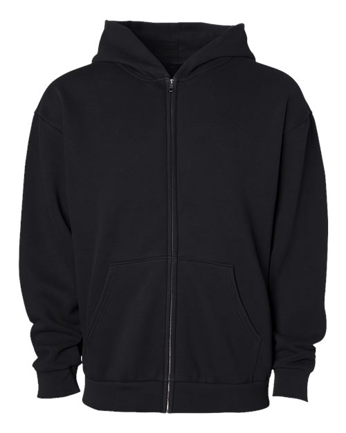 Independent Trading Co. IND420ZIP Unisex Mainstreet Heavyweight Full-Zip Hooded Sweatshirt