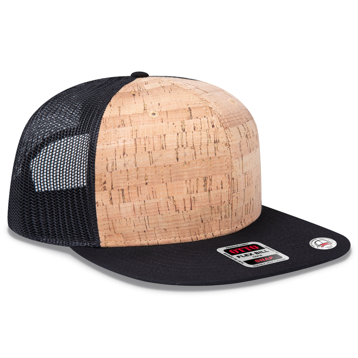 OTTO CAP® OTTO SNAP 6 Panel Pro Style Mesh Back Trucker Snapback Hat OTTO 141-1070