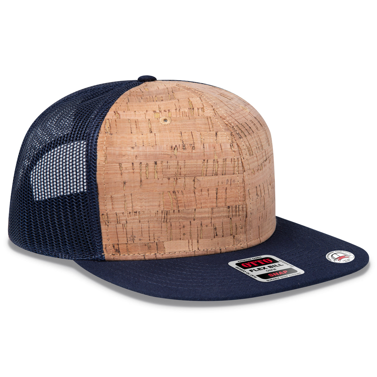 OTTO CAP® OTTO SNAP 6 Panel Pro Style Mesh Back Trucker Snapback Hat OTTO 141-1070