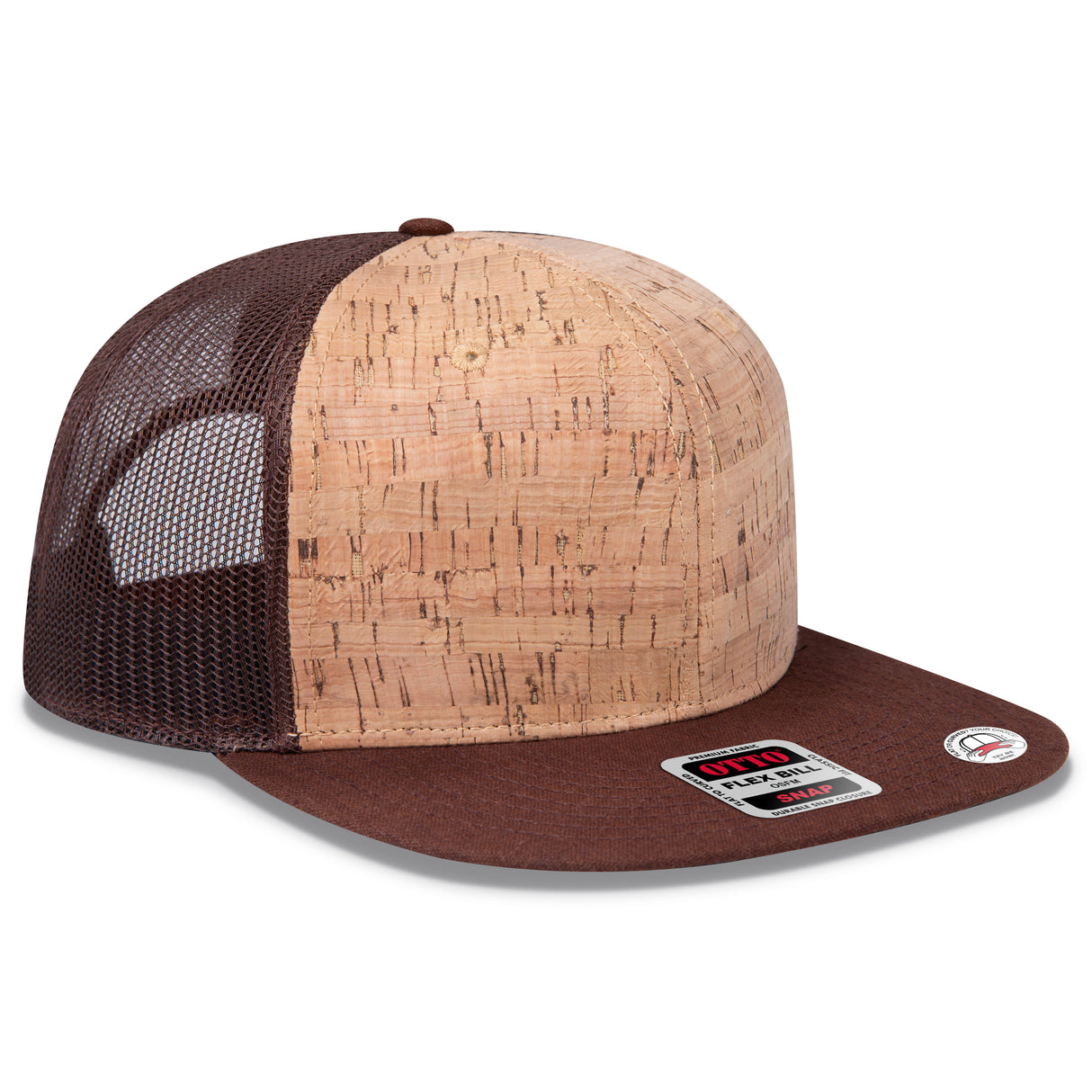 OTTO CAP® OTTO SNAP 6 Panel Pro Style Mesh Back Trucker Snapback Hat OTTO 141-1070