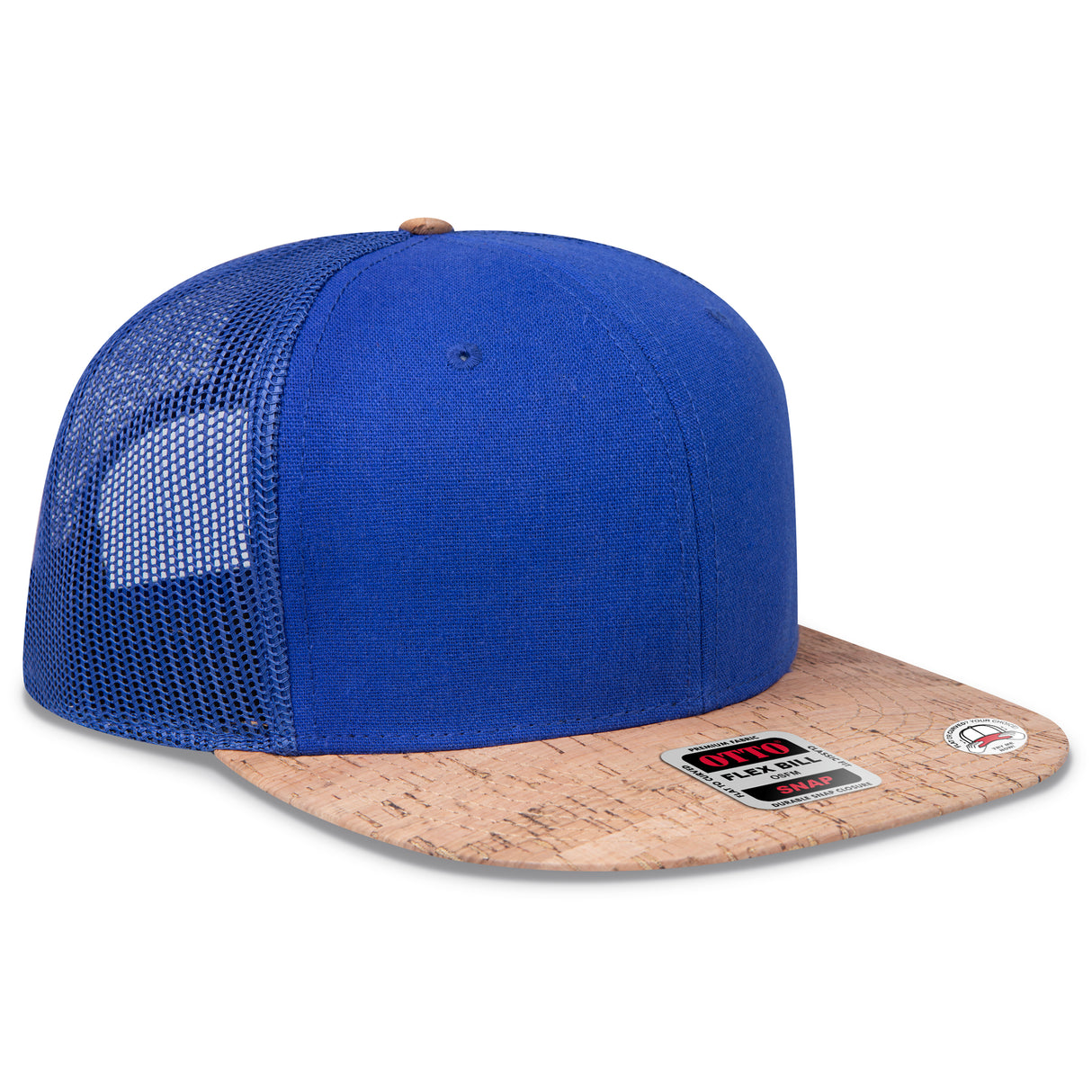 OTTO CAP® OTTO SNAP 6 Panel Pro Style Mesh Back Trucker Snapback Hat OTTO 141-1070