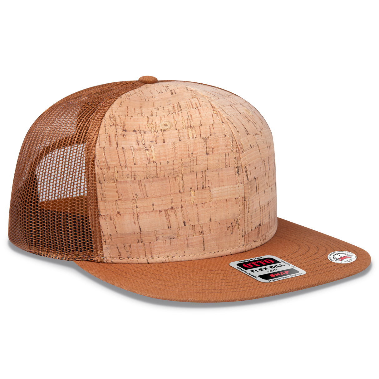 OTTO CAP® OTTO SNAP 6 Panel Pro Style Mesh Back Trucker Snapback Hat OTTO 141-1070