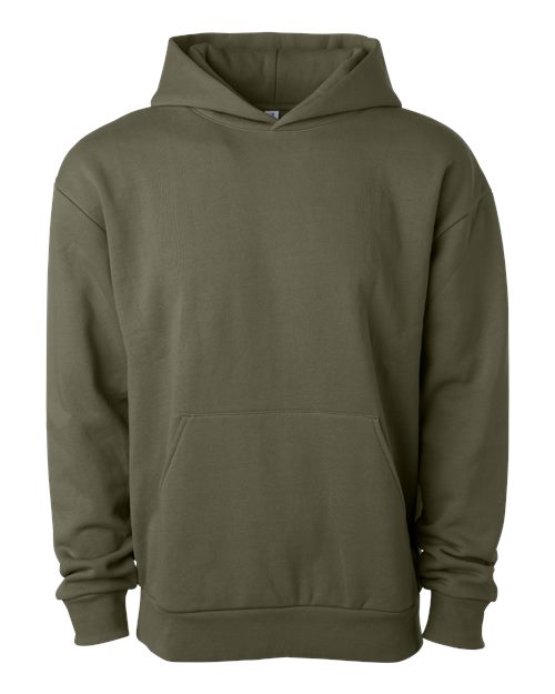 Independent Trading Co. IND330BLV Unisex Boulevard Heavyweight Hooded Sweatshirt | Wholesale Boxy Hoodie