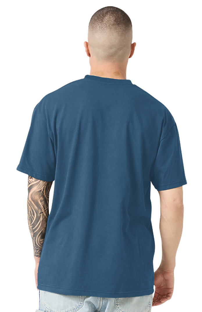 Royal Apparel 14151PD Unisex Premium Pigment Dyed Tee - Blue Steel