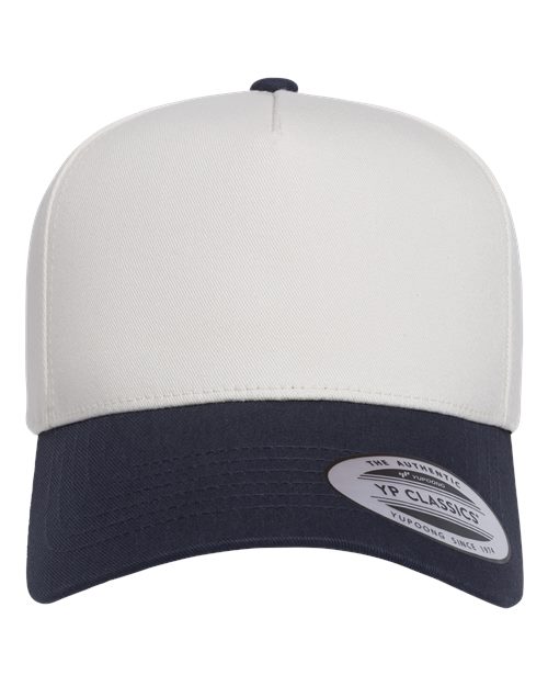 YP Classics Retro Cotton Blend Trucker Snapback Cap - Yupoong 5079