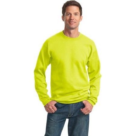 Joe's USA Men's Crewneck Sweatshirts - Safety Green Joe's USA Safety Green Small
