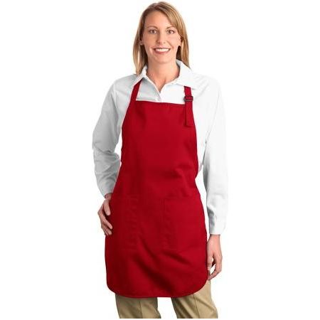 Full Length Apron with Pockets Joe's USA Red