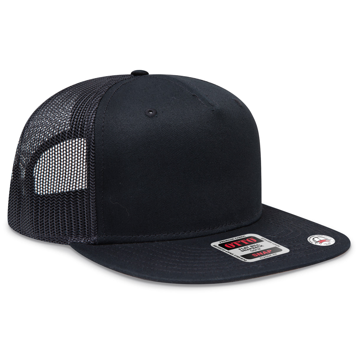 OTTO CAP® OTTO SNAP 5 Panel Pro Style Mesh Back Trucker Snapback Hat OTTO 154-1124