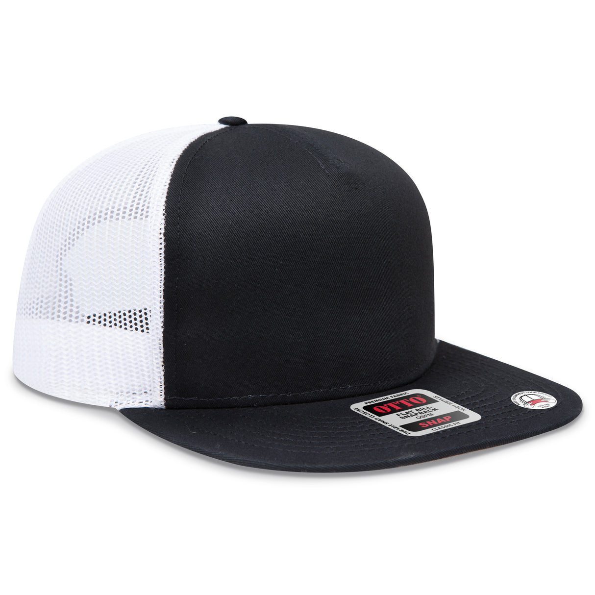 OTTO CAP® OTTO SNAP 5 Panel Pro Style Mesh Back Trucker Snapback Hat OTTO 154-1124