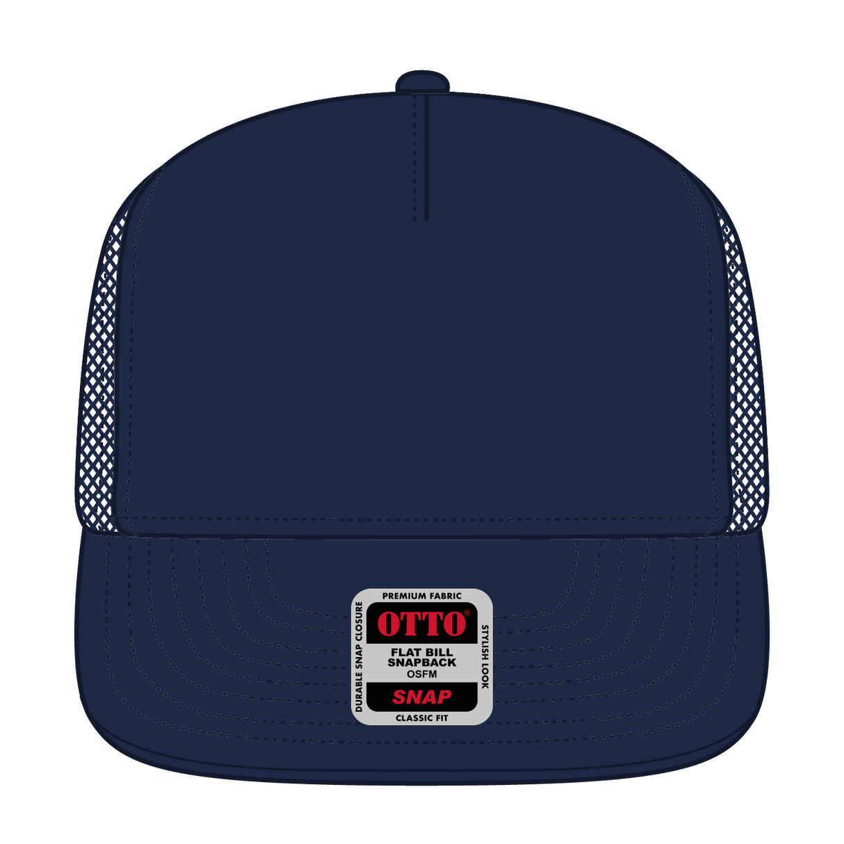 OTTO CAP "OTTO SNAP" 5 Panel Pro Style Mesh Back Trucker Snapback Hat OTTO 154-1174