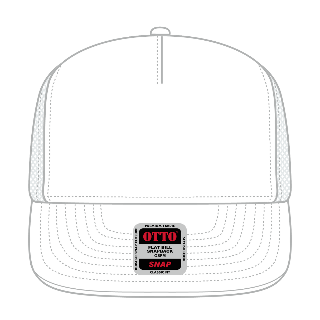 OTTO CAP "OTTO SNAP" 5 Panel Pro Style Mesh Back Trucker Snapback Hat OTTO 154-1174