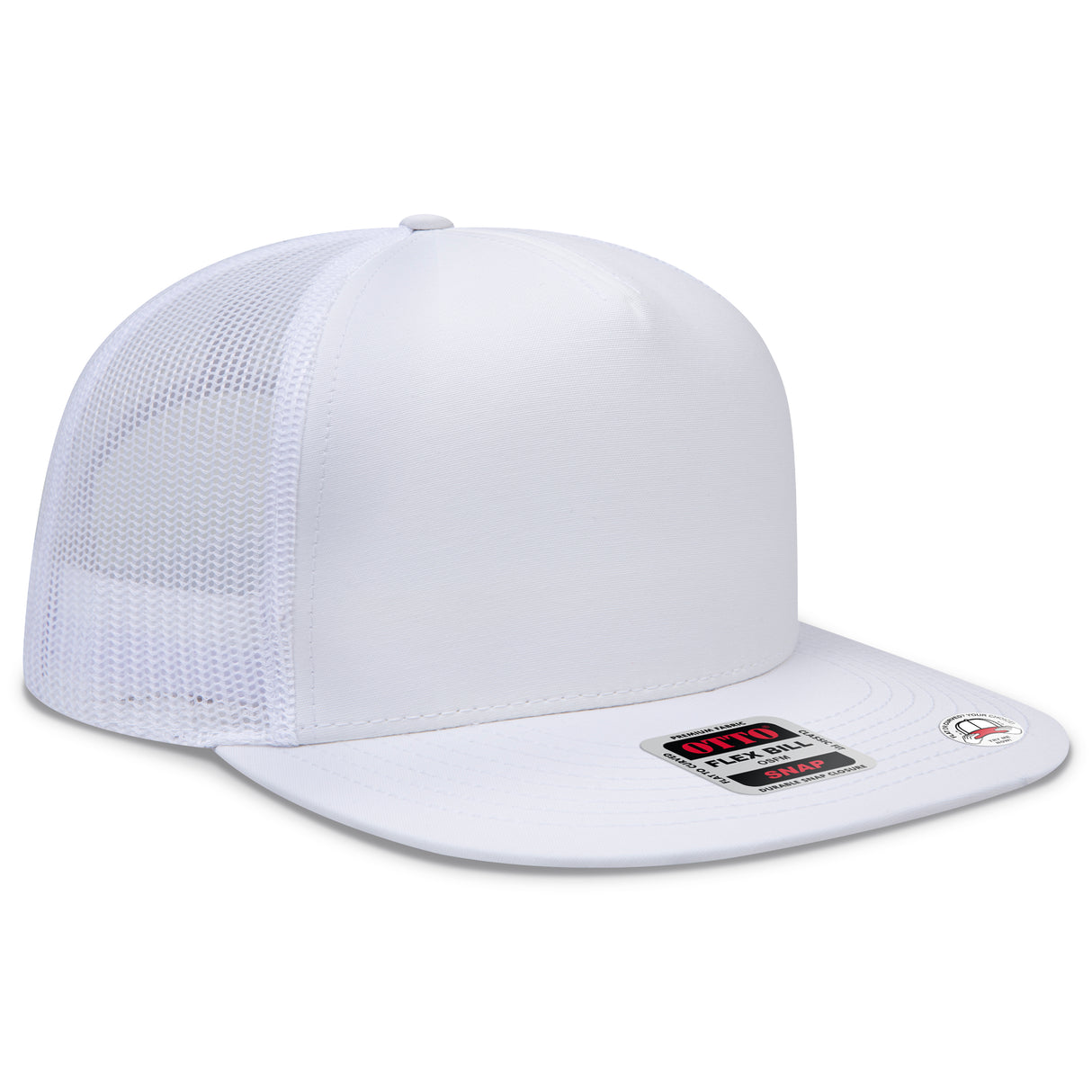 OTTO CAP® OTTO SNAP 5 Panel Pro Style Mesh Back Trucker Snapback Hat OTTO 154-1174