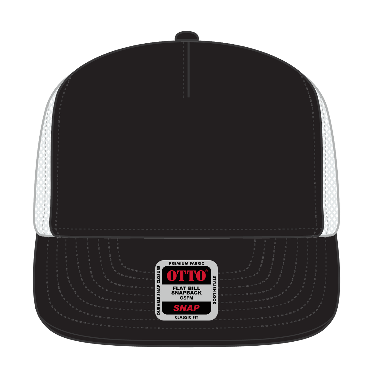 OTTO CAP "OTTO SNAP" 5 Panel Pro Style Mesh Back Trucker Snapback Hat OTTO 154-1174