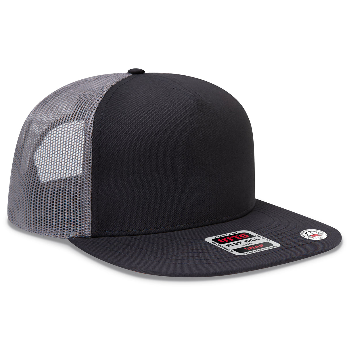 OTTO CAP® OTTO SNAP 5 Panel Pro Style Mesh Back Trucker Snapback Hat OTTO 154-1174