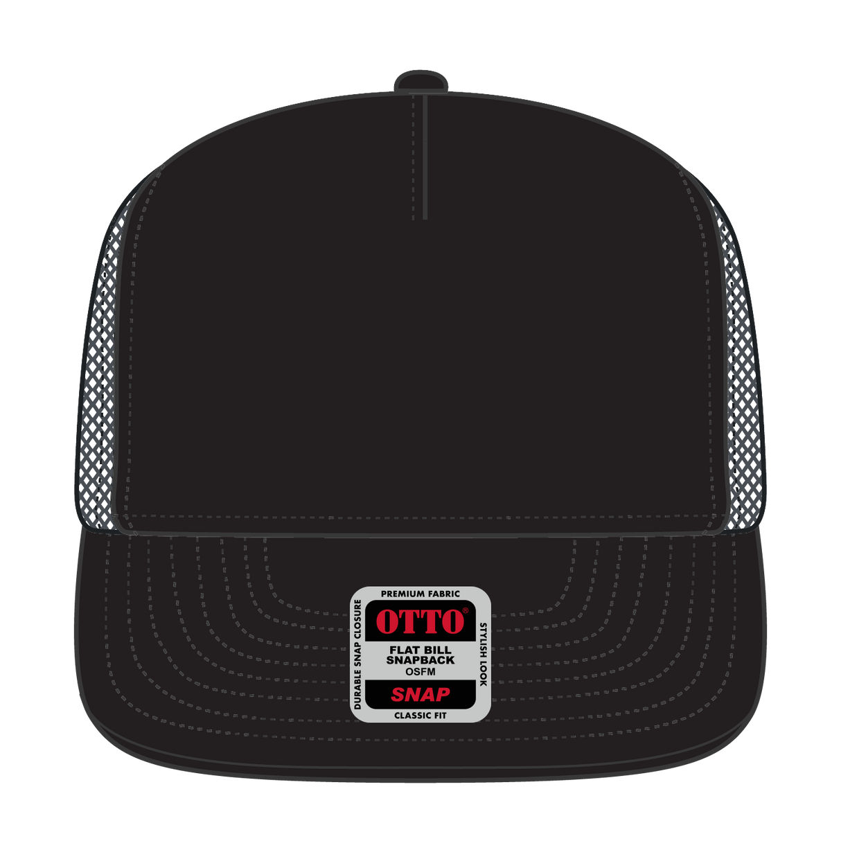 OTTO CAP "OTTO SNAP" 5 Panel Pro Style Mesh Back Trucker Snapback Hat OTTO 154-1174