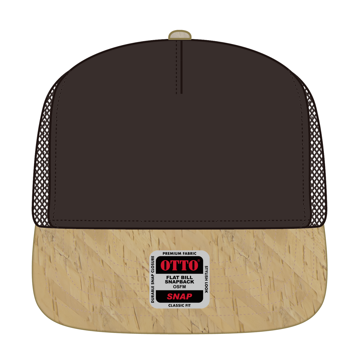 OTTO CAP "OTTO SNAP" 5 Panel Pro Style Mesh Back Trucker Snapback Hat OTTO 154-1174