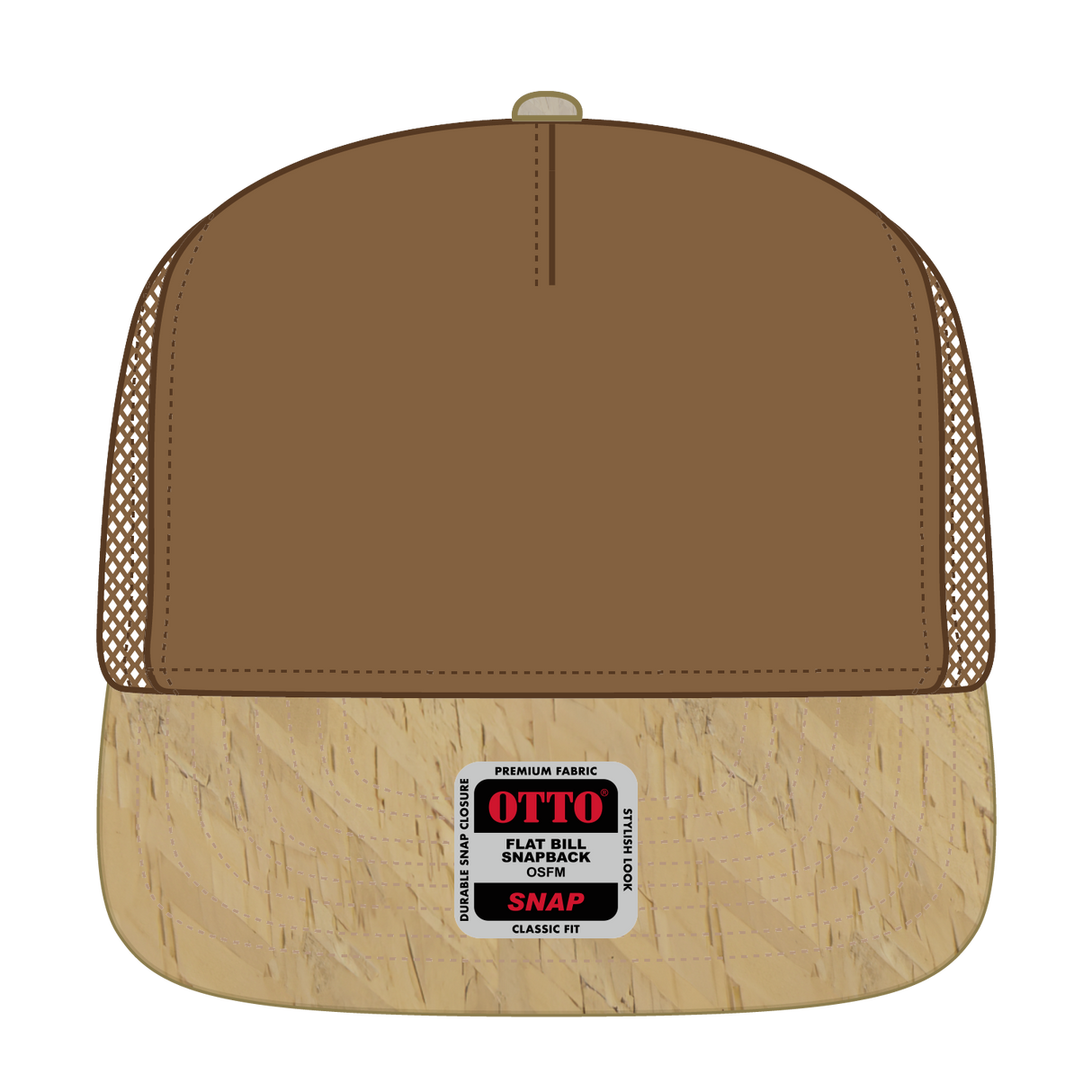 OTTO CAP "OTTO SNAP" 5 Panel Pro Style Mesh Back Trucker Snapback Hat OTTO 154-1174