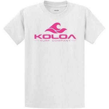 Koloa Surf Classic Wave Logo T-Shirt - 100% Cotton, Regular & Big & Tall Sizes, Vintage Surf Style