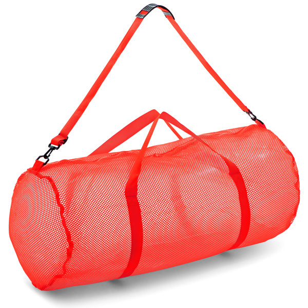 MESH DUFFEL BAG RED