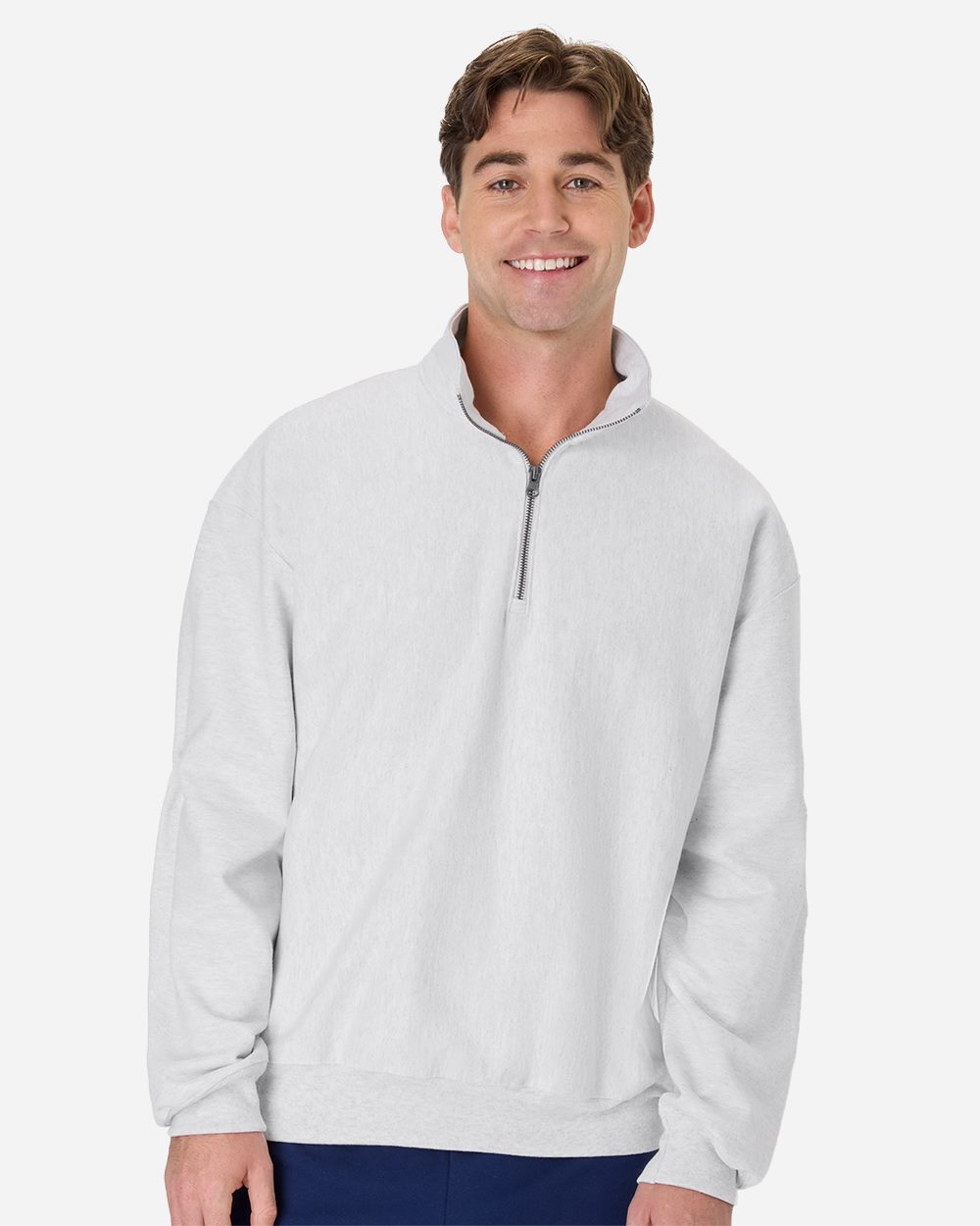Hanes OG900 Men's Beefy Sweats Premium Heavyweight Quarter-Zip Sweatshirt