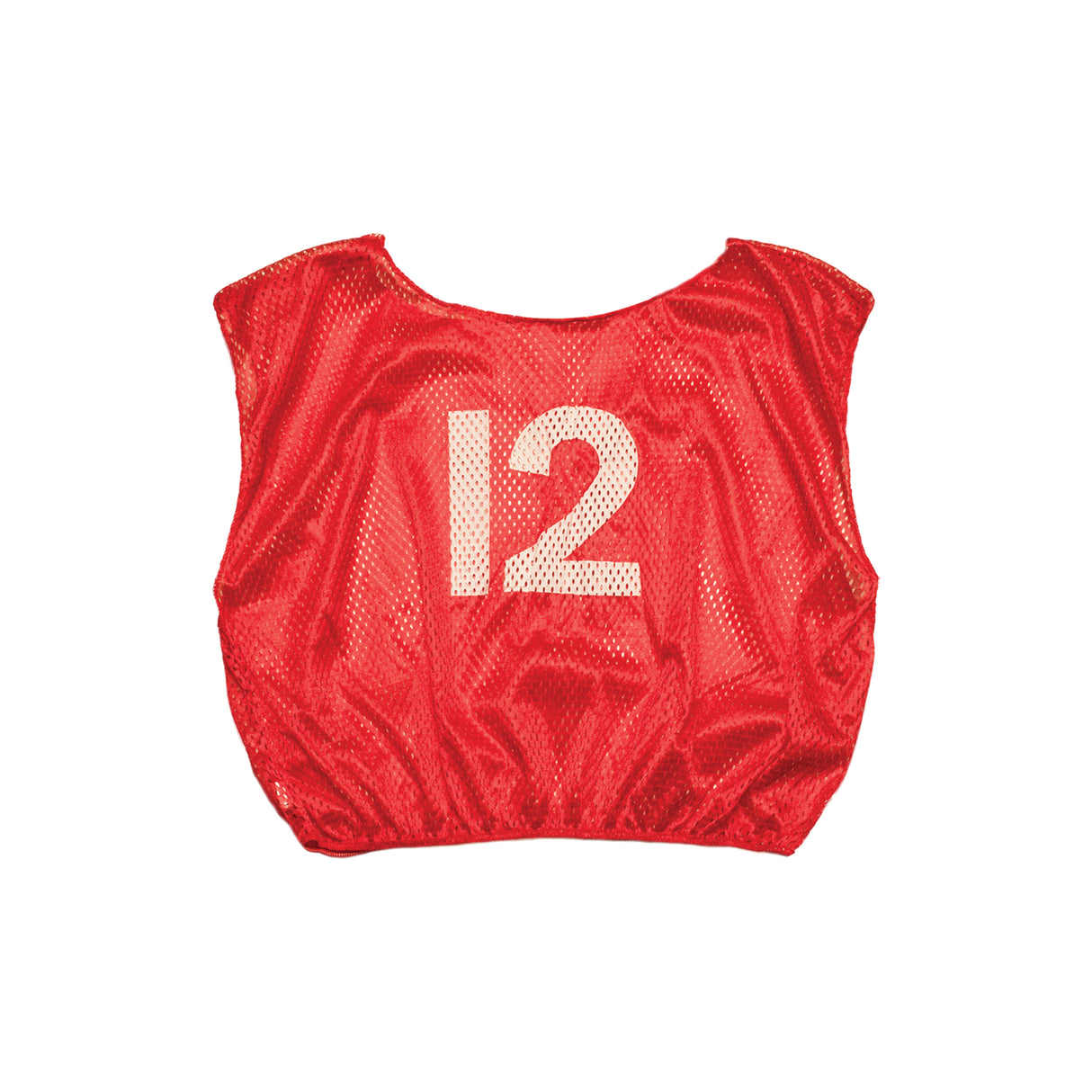 NUMBERED SCRIMMAGE VEST, YOUTH RED
