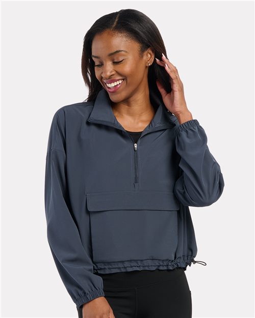 Boxercraft Women's Stretch Woven Quarter-Zip Pullover - Boxercraft BW5204