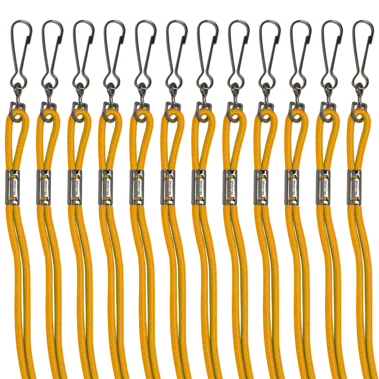 HEAVY-DUTY NYLON LANYARDS GOLD/POLY BAG