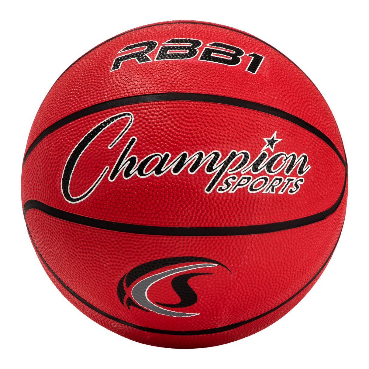 SIZE 7 RUBBER BASKETBALL RED