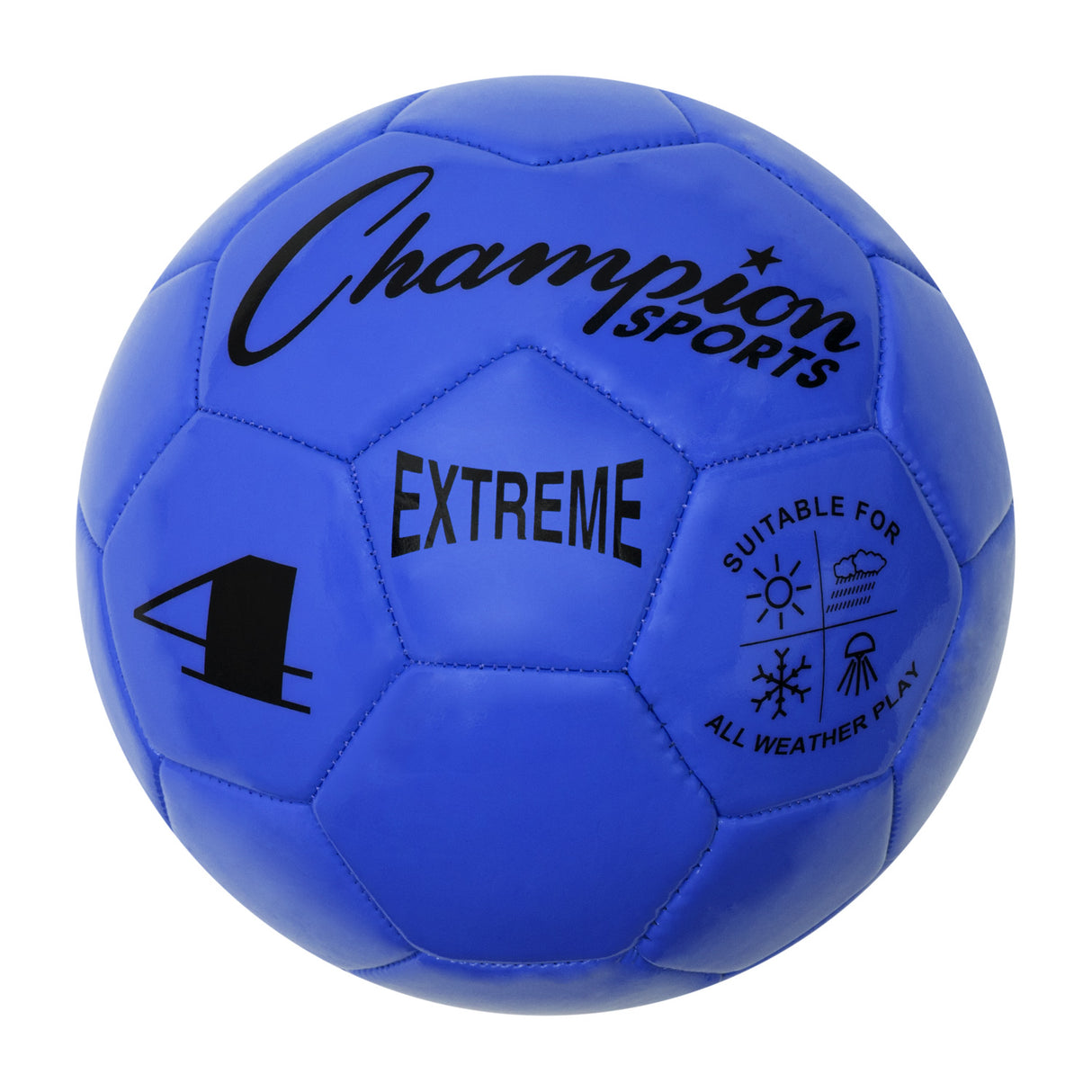 EXTREME SOCCER BALL, SIZE 4 BLUE