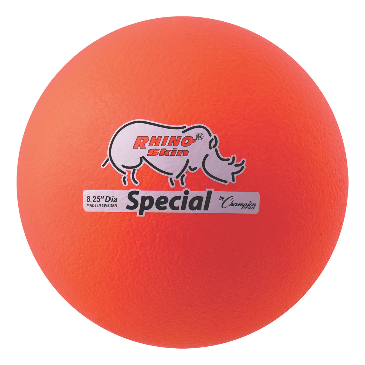 8.5" RHINO SKIN MEDIUM BOUNCE DODGEBALL NEON ORANGE
