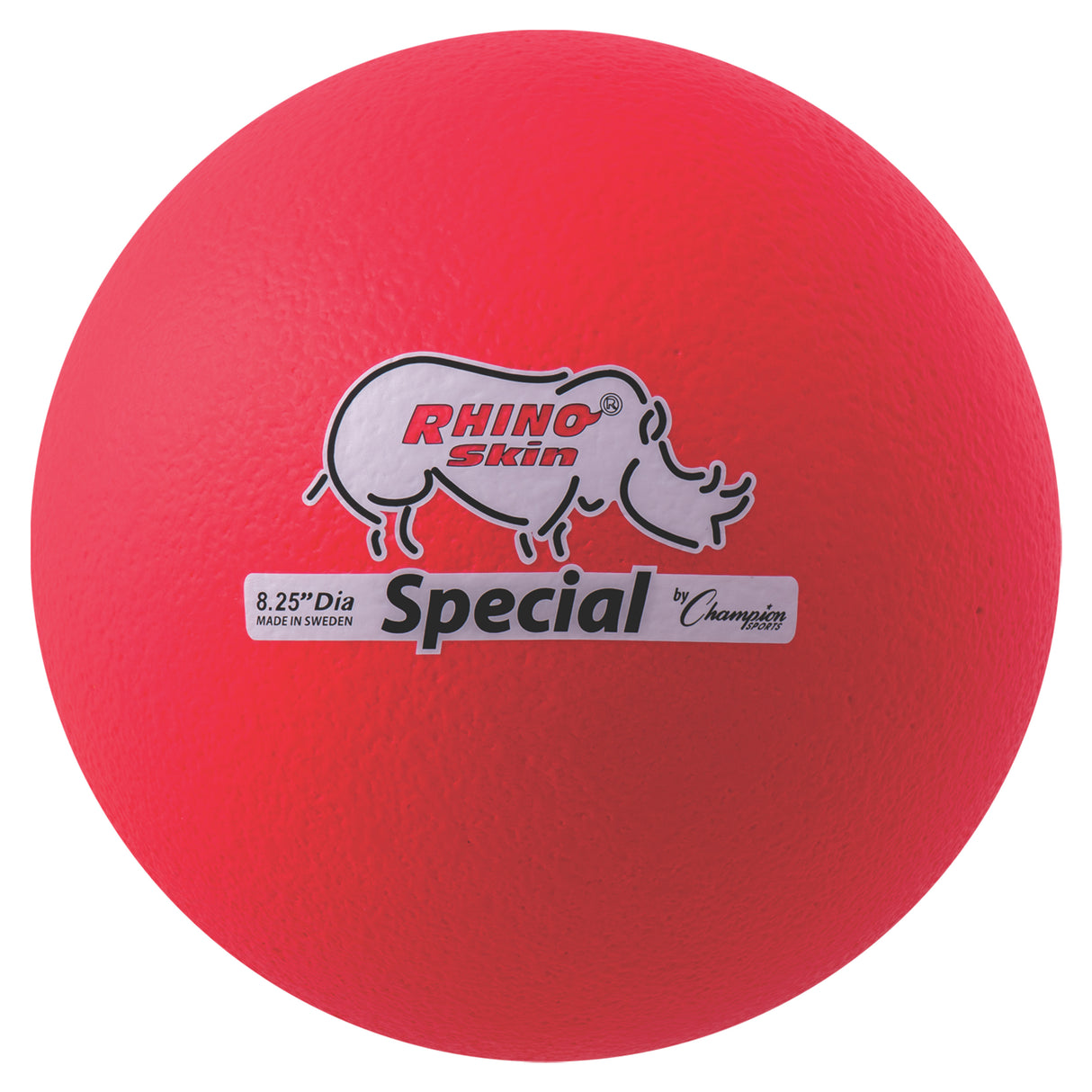 8.5" RHINO SKIN MEDIUM BOUNCE DODGEBALL NEON RED