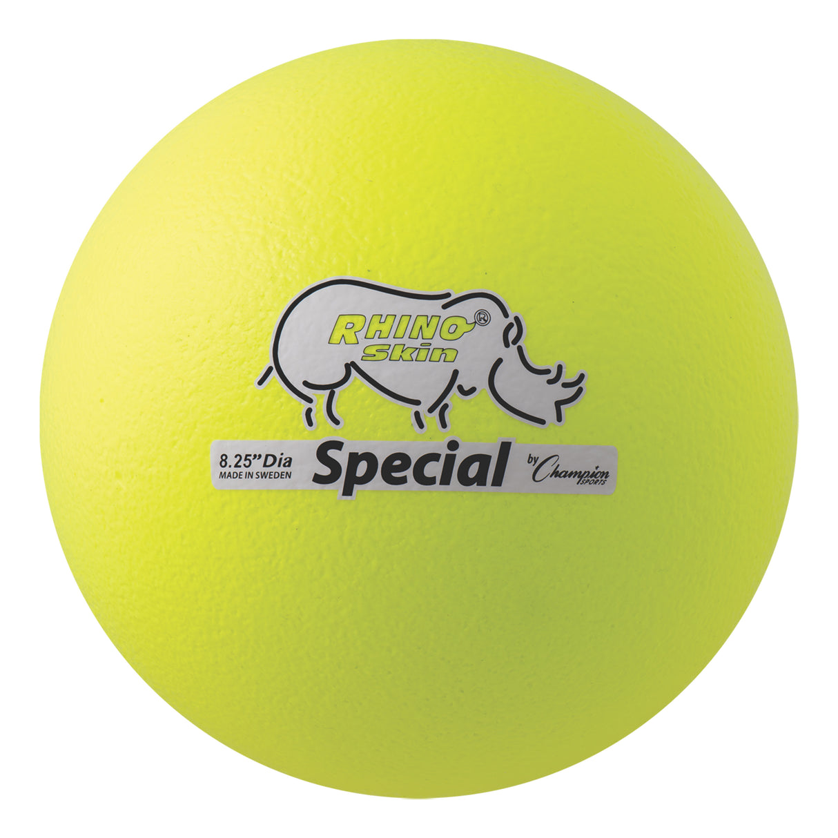 8.5" RHINO SKIN MEDIUM BOUNCE DODGEBALL NEON YELLOW