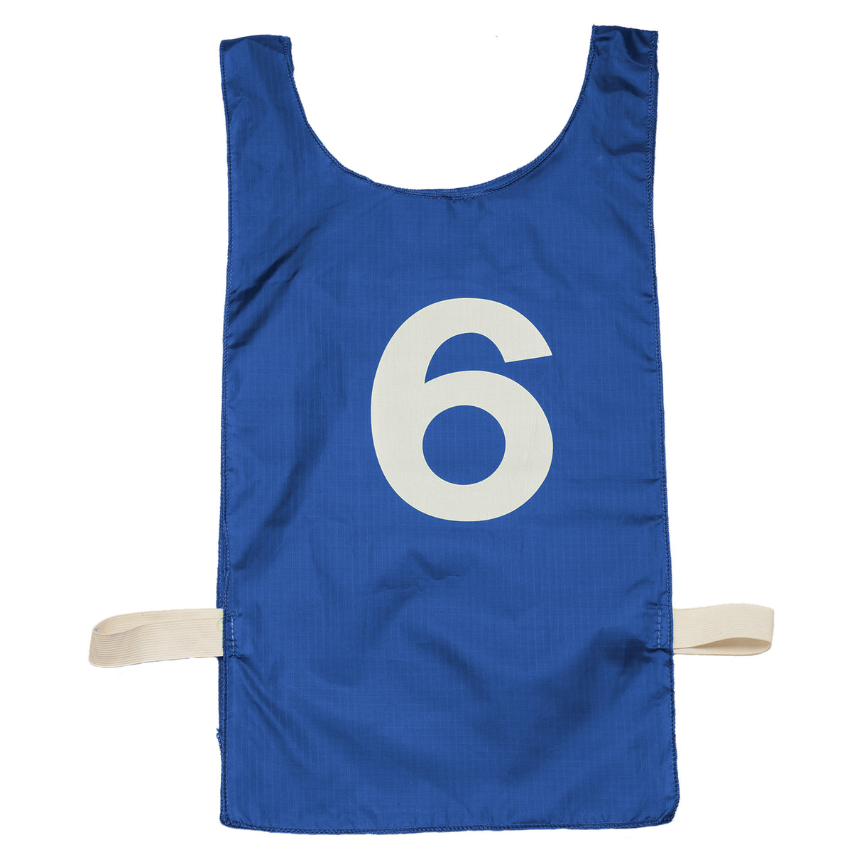 NUMBERED HEAVYWEIGHT NYLON PINNIES, YOUTH BLUE