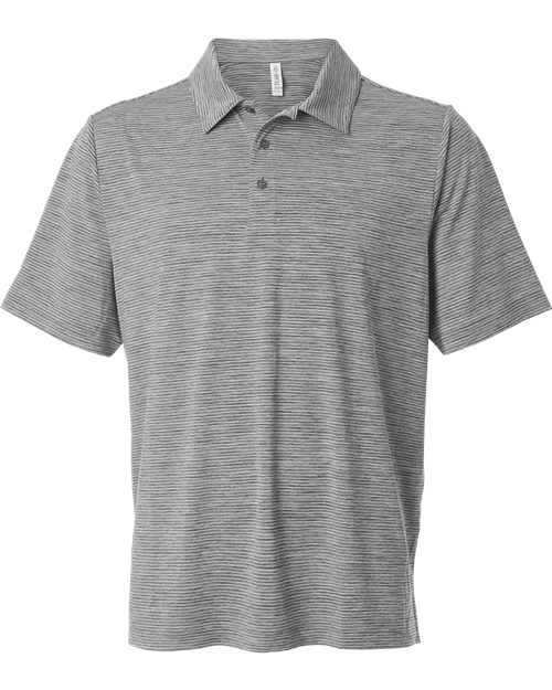 Team 365 Men's Relay Heathered Stripe Polo - Team 365 TT125