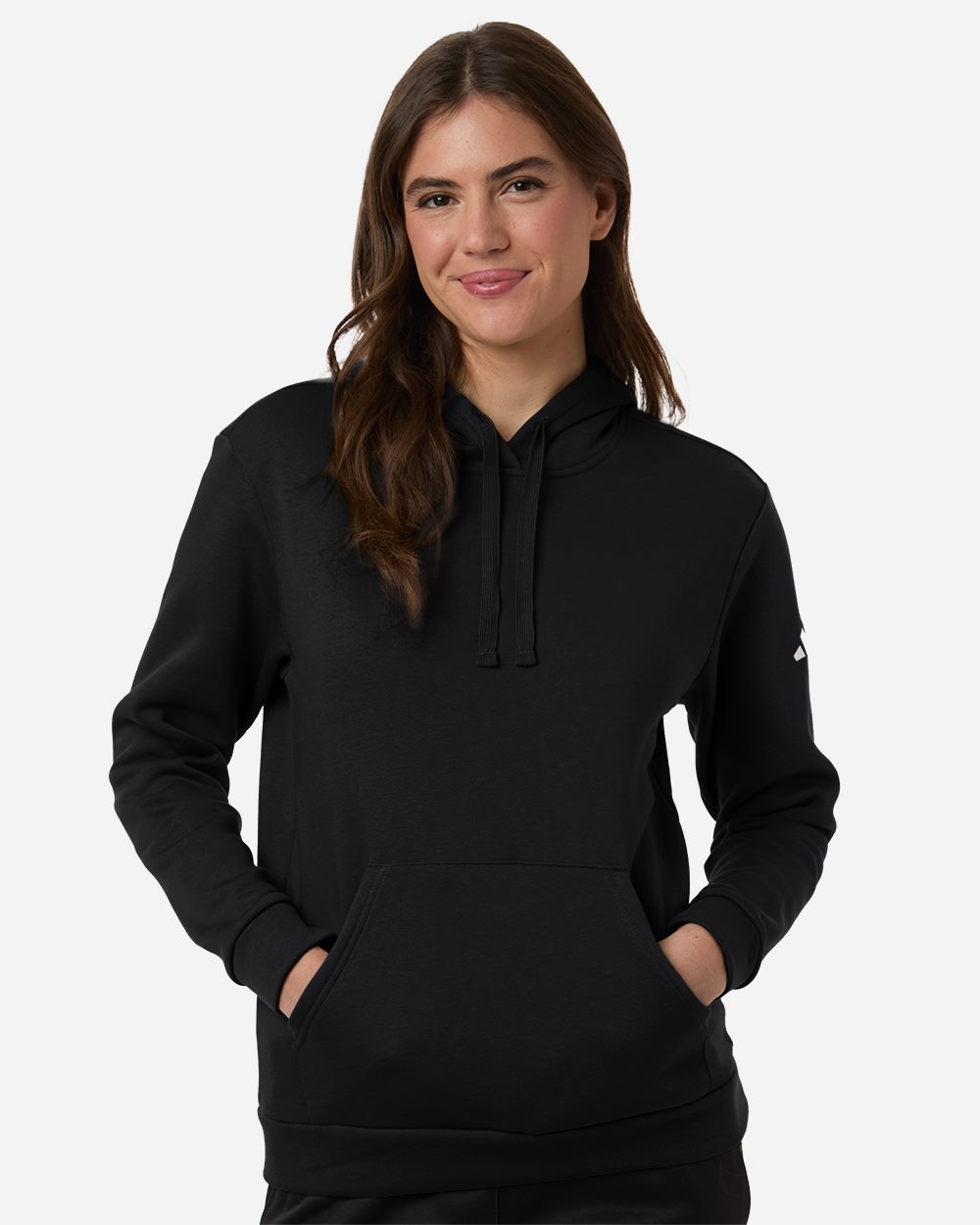 Adidas Women's Fleece Hooded Sweatshirt - Adidas AT204