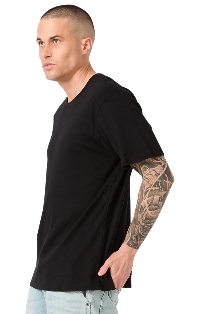 Royal Apparel 17051 Unisex 50/50 Blend Tee - Black