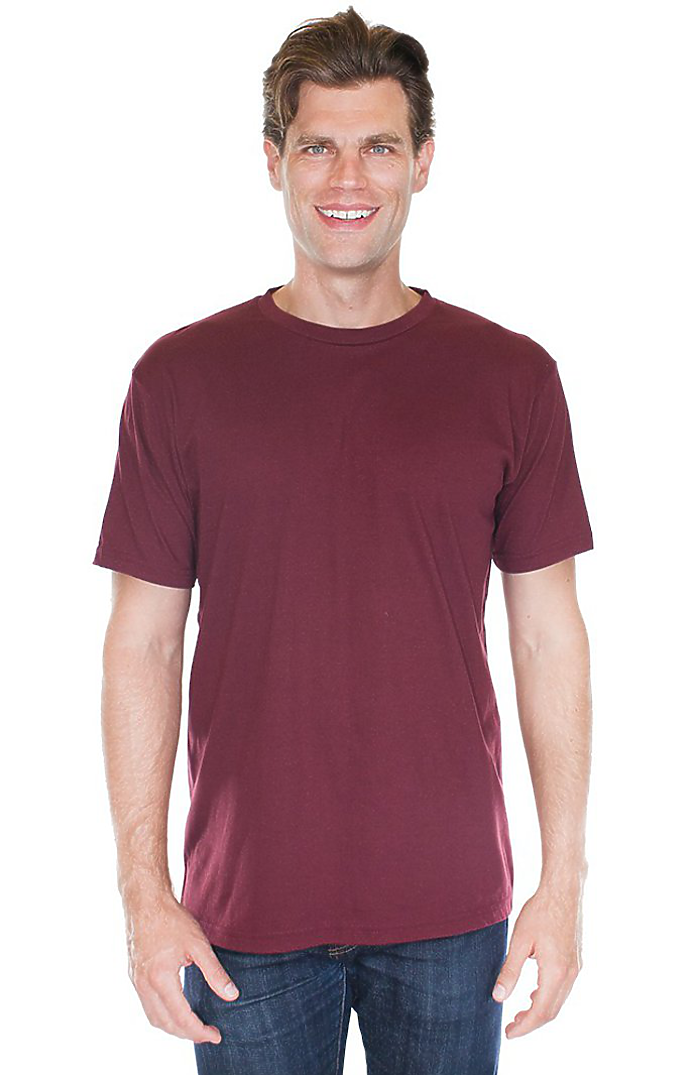 Royal Apparel 17051 Unisex 50/50 Blend Tee - Burgundy