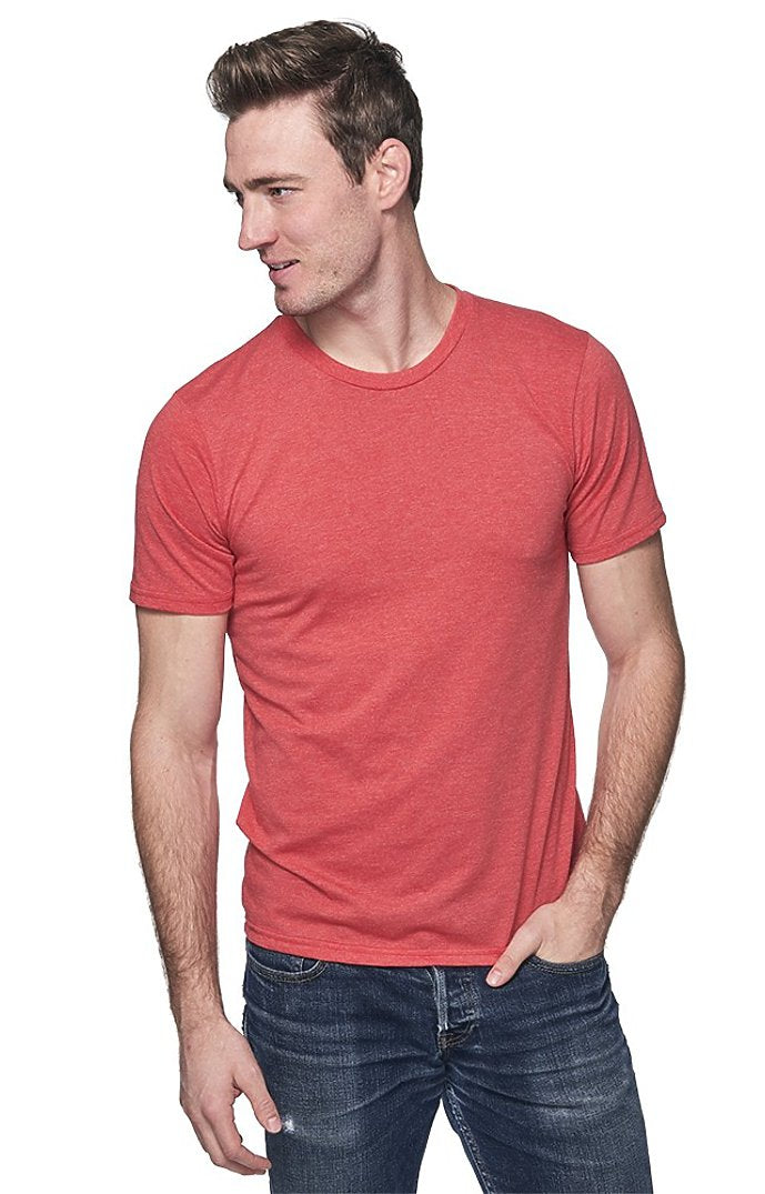 Royal Apparel 17051 Unisex 50/50 Blend Tee - Heather Cardinal
