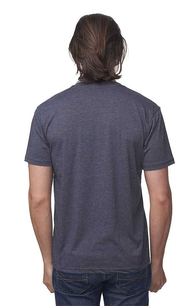 Royal Apparel 17051 Unisex 50/50 Blend Tee - Heather Indigo