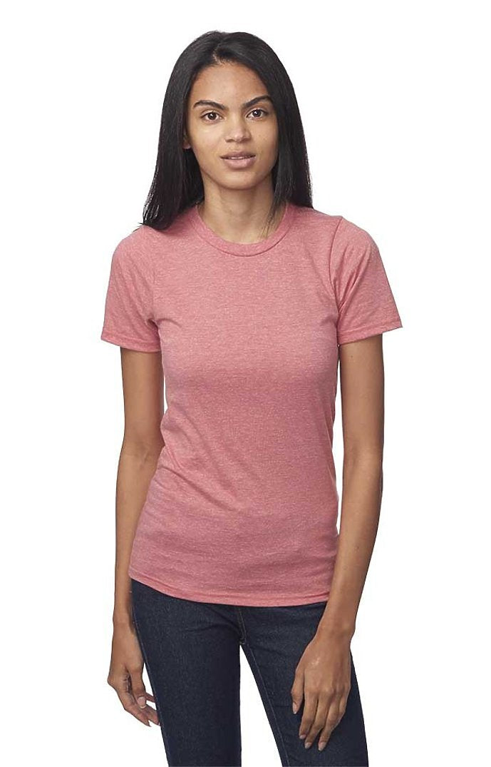 Royal Apparel 17051 Unisex 50/50 Blend Tee - Heather Red