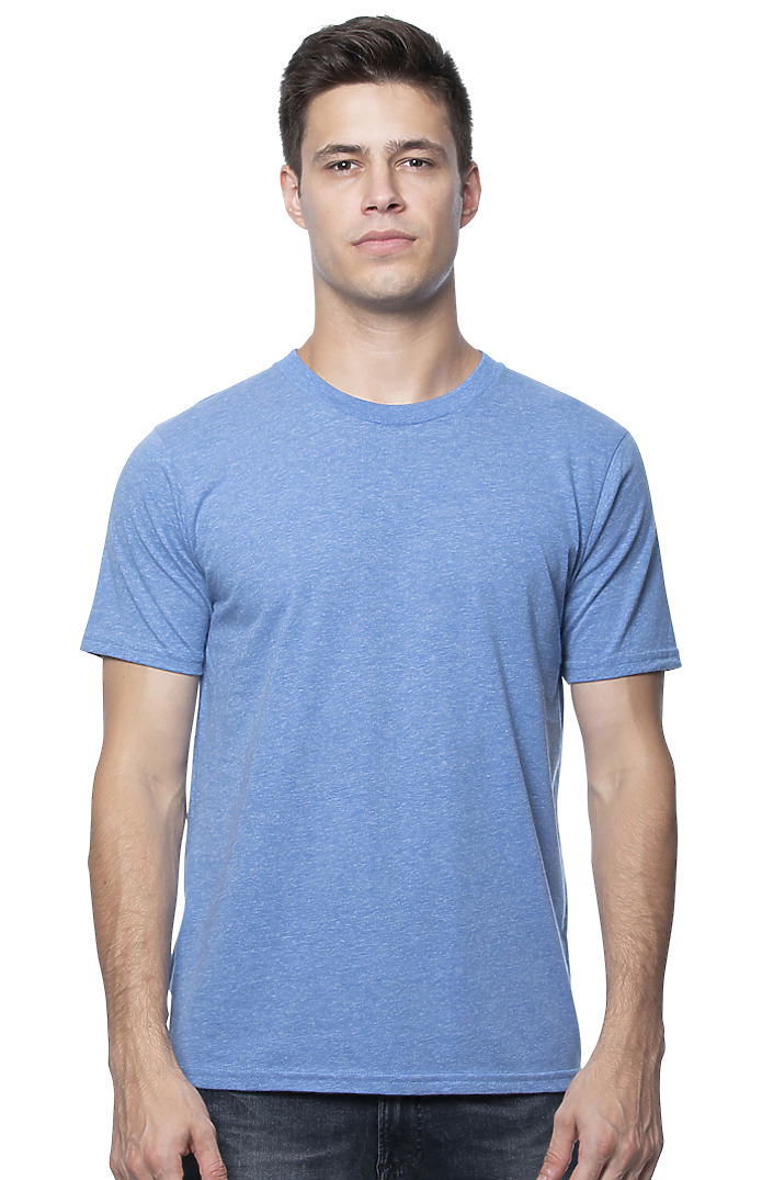 Royal Apparel 17051 Unisex 50/50 Blend Tee - Heather Royal