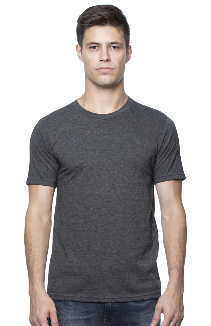 Royal Apparel 17051 Unisex 50/50 Blend Tee - Heather Smoke