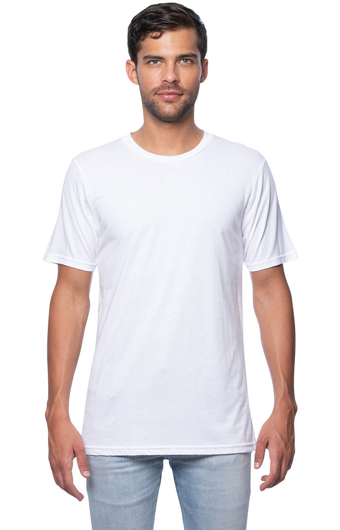 Royal Apparel 17051 Unisex 50/50 Blend Tee - White