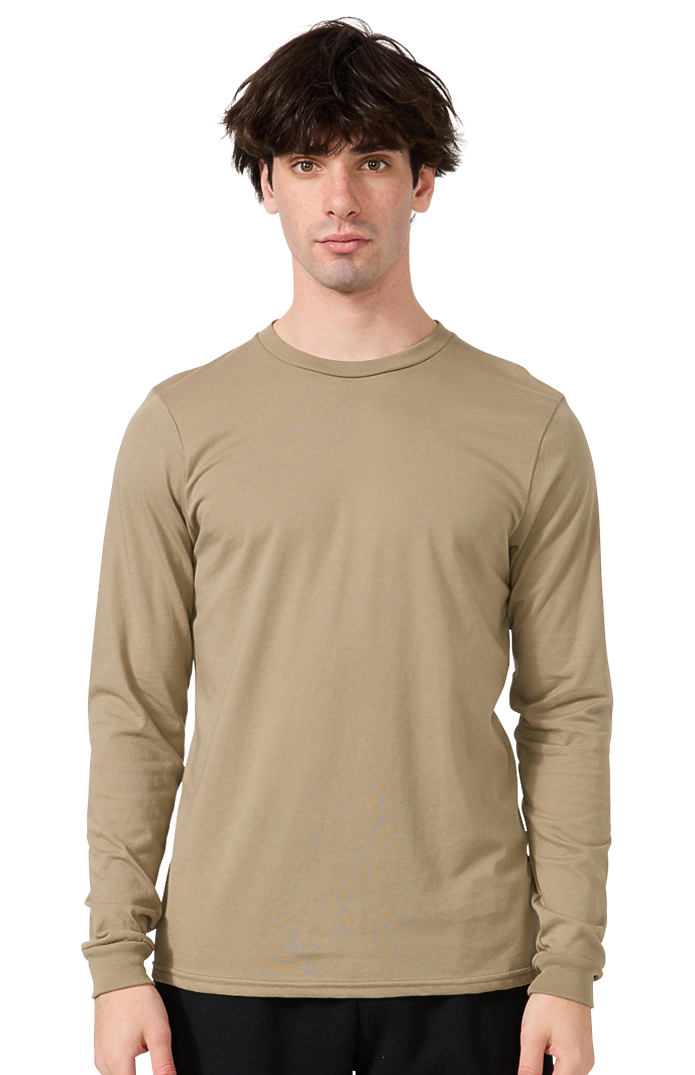 Royal Apparel 17054 Unisex Long Sleeve 50/50 Blend Tee - Walnut