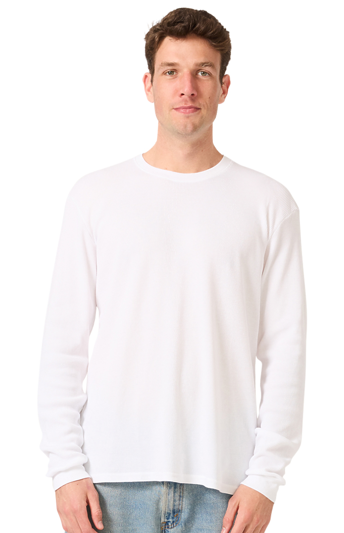 Royal Apparel 17054 Unisex Long Sleeve 50/50 Blend Tee - White