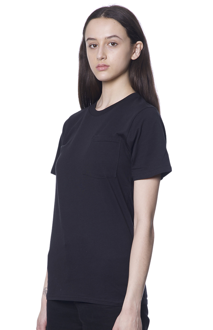 Royal Apparel 17057 Unisex 50/50 Blend Pocket Tee - Black