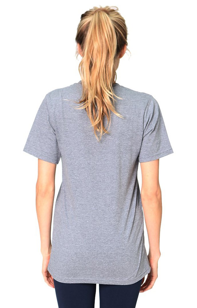 Royal Apparel 17057 Unisex 50/50 Blend Pocket Tee - Heather Charcoal