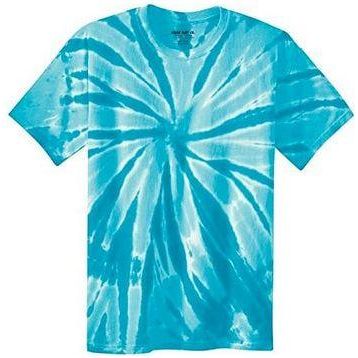 Joe's USA Men's Colorful Tie-Dye T-Shirt - Turquoise tie-dye Joe's USA Turquoise tie-dye Small