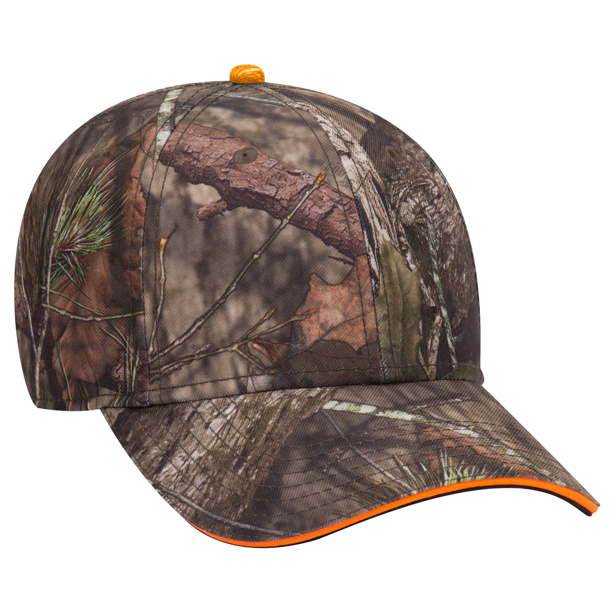 OTTO CAP® Mossy Oak Camouflage Sandwich Visor 6 Panel Low Profile Baseball Cap OTTO 171-1294