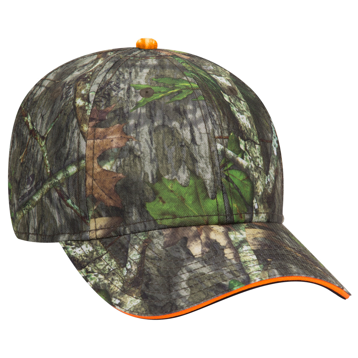 OTTO CAP® Mossy Oak Camouflage Sandwich Visor 6 Panel Low Profile Baseball Cap OTTO 171-1294